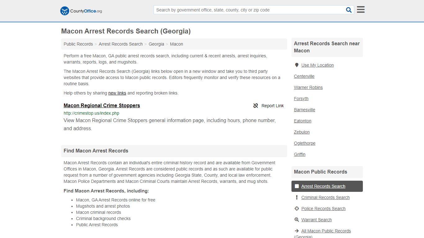 Arrest Records Search - Macon, GA (Arrests & Mugshots)